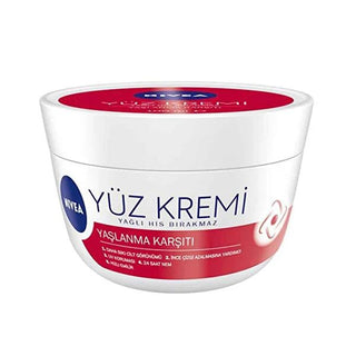 Nivea Anti-Aging Face Cream - Hydrating Moisturizer for Fine Lines & Firmness, Dermatologically Tested, 3.38 fl oz Nivea Anti-Aging Face Cream - Hydrate & Firm, 3.38 fl oz anti-aging face cream, Nivea face cream, hydrating face moisturizer, dermatologically tested skincare, anti-wrinkle cream, skincare for mature skin, fine lines reduction, skin firmness improvement, long-lasting hydration, sensitive skin friendly, daily skincare routine, Nivea skincare, anti-aging skincare, face moisturizer for dry skin