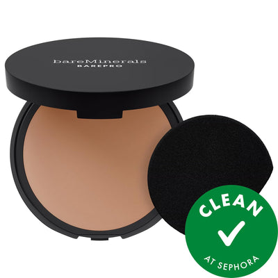 BAREPRO 24HR Skin Perfecting Talc-Free Matte Powder Foundation - Natural, Long-Lasting Full Coverage, Vegan & Cruelty-Fr