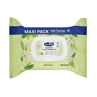 Alouette Aloe Vera Wet Toilet Paper - 100 Count Flushable Wipes for Sensitive Skin - Biodegradable, Alcohol & Microplastic Free Moist Tissues Alouette Aloe Vera Wet Wipes - Flushable & Gentle wet toilet paper, flushable wipes, aloe vera toilet wipes, biodegradable toilet wipes, sensitive skin toilet wipes, moist toilet tissue, alcohol free wipes, microplastic free wipes, wet wipes, toilet paper, personal hygiene, sensitive skin care, biodegradable wipes, flushable, aloe vera, allantoin, gentle cleansing, sk