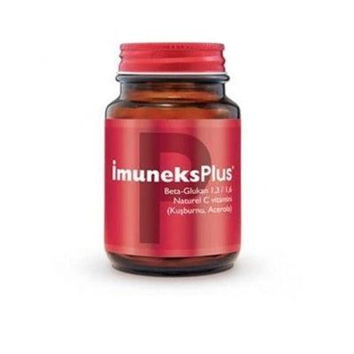 İmuneks _muneks - Immune System Support Supplement with Beta Glukan, Acerola Cherry & Rosehip Extract - 30 Capsules