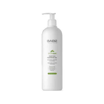 Babe Stop Akn: Purifying Acne Cleansing Gel - 400ml | Deep Pore Cleanser & Blemish Control for Clear, Healthy Skin