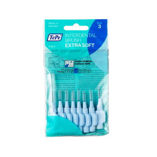 Tepe Extra Soft Interdental Brush 0.6mm - Gentle on Gums, Effective for Tight Spaces - 8 Pack Tepe Extra Soft Interdental Brush 0.6mm - Gentle & Effective interdental brush, extra soft, Tepe brand, oral hygiene, dental care, gentle on gums, tight spaces, 0.6mm diameter, 8-pack, blue, oral care, dental hygiene, sensitive mouths, thorough clean