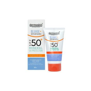 dermoskin mineral uv protection spf50 sunscreen bottle, dermoskin sunscreen application on skin, dermoskin mineral spf50 product benefits Dermoskin Mineral UV Protection SPF50+ - Broad Spectrum Sunscreen | 30 ml Dermoskin Mineral UV Protection SPF50+ | 30 ml dermoskin, mineral-sunscreen, spf50, sensitive-skin, broad-spectrum, sun-protection, skincare, outdoor-activities, hyaluronic-acid, ai-generated