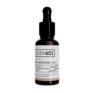 Skin401 Caffeine Depuffing Eye Serum: Reduce Dark Circles, Under Eye Bags & Puffiness - Vegan & Cruelty-Free Formula Skin401 Caffeine Eye Serum: Reduce Dark Circles & Puffiness eye serum, caffeine eye serum, depuffing serum, dark circle treatment, under eye bags, vegan eye serum, cruelty free eye serum, eye serum for puffiness, eye serum for dark circles, Skin401 eye serum, eye care, skincare, vegan skincare, cruelty-free skincare, dark circles, puffiness, under-eye bags, arnica, sodium hyaluronate, bifida 