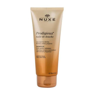 Nuxe Prodigieux Shower Oil: Luxurious Natural Body Wash - Sulfate-Free, Shimmering Golden Glow, Hydrating Almond Oil - 6.76 fl oz Nuxe Shower Oil - Sulfate-Free, Shimmering & Natural | 6.76 fl oz shower oil, nuxe shower oil, huile prodigieuse shower oil, sulfate-free shower gel, natural shower oil, shimmer shower oil, fragrant shower oil, moisturizing shower oil, body wash for dry skin, Nuxe, Prodigieux, body wash, cleansing oil, natural ingredients, almond oil, golden shimmer, paraben-free, luxurious showe