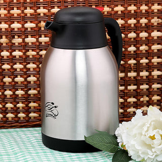Cooker Stainless Steel Thermos 2L - Insulated Flask for Hot & Cold Drinks, Durable & Long-Lasting Cooker 2L Stainless Steel Thermos - Hot & Cold Drinks stainless steel thermos, insulated flask, double-walled thermos, hot and cold drinks container, durable thermos, outdoor gear, camping equipment, picnic essentials, office accessories, eco-friendly products, temperature control, beverage container