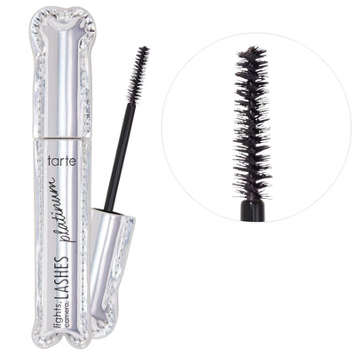 Lights, Camera, Lashes Volumizing Platinum Mascara - Long-Lasting, Smudge-Proof, Lash Serum Enriched