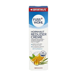 Fusswohl Foot Care Cream for Dry, Cracked Feet - 2.54 fl oz, Jojoba Oil & Glycerin Fusswohl Foot Care Cream - Softens Dry, Cracked Feet foot care cream, dry heel repair, cracked feet treatment, jojoba oil foot cream, glycerin foot moisturizer, foot moisturizer, dry feet, cracked heels, foot care, personal care, skincare, natural ingredients, jojoba oil, glycerin, fruit acid extract