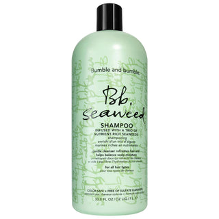 Bumble and bumble Seaweed Nourishing Shampoo: Hydrates Dry Scalp, Paraben & Sulfate-Free, Color Safe, Natural Sea Kelp Formula Bumble and bumble Seaweed Shampoo: Hydrates Dry Scalp seaweed shampoo, nourishing shampoo, dry scalp shampoo, hydrating shampoo, paraben-free shampoo, sulfate-free shampoo, cruelty-free shampoo, color safe shampoo, sea kelp shampoo, natural shampoo, shampoo, hair care, dry scalp, flaky scalp, itchy scalp, hydration, nourishment, royal sugar kelp, pacific sea kelp, green microalgae, 