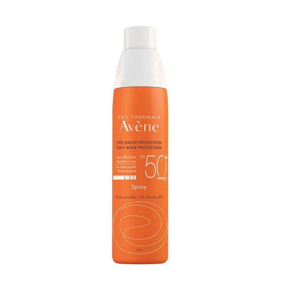 Avene Eau Thermale SPF 50+ Sunscreen Spray: High Protection for Sensitive Skin, Water & Sweat Resistant, Broad Spectrum 