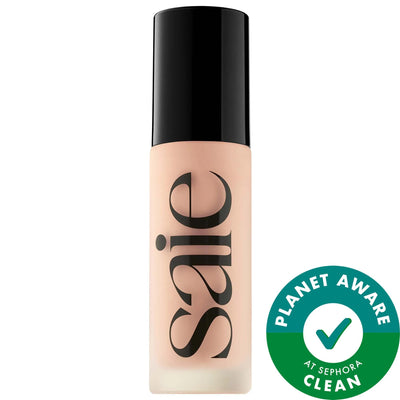 Glowy Skin Tint Foundation - Hydrating, Medium Coverage, Vegan & Cruelty-Free Makeup with Hyaluronic Acid & Rice Bran Pe