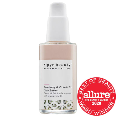 Alpyn Beauty Vitamin C & Bearberry Instant Brightening Serum - Natural Anti-Aging Skincare, Brightening Serum, Vegan & C