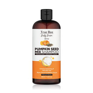 True Bee Daily Dream: Pumpkin Seed Oil Shampoo for Hair Loss, Repair & Growth | Natural, Nourishing & Strengthening - 400 ml True Bee Pumpkin Seed Oil Shampoo: Hair Loss & Repair | Natural pumpkin seed shampoo, hair loss shampoo, damaged hair repair shampoo, natural hair shampoo, nourishing shampoo, organic shampoo, True Bee shampoo, hair strengthening shampoo, shampoo for thin hair, shampoo for hair growth, shampoo, hair care, hair repair, hair growth, hair thickening, anti-hair loss, natural ingredients, 
