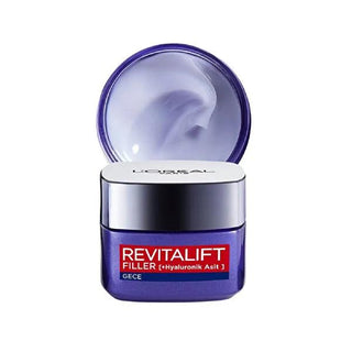 L'Oréal Paris Dermo Revitalift Filler Anti-Aging Night Cream - Hyaluronic Acid, Wrinkle Reduction, Moisturizing, 1.69 fl oz L'Oréal Paris Dermo Revitalift Filler Night Cream - Anti-Aging, Hydrating anti-aging night cream, hyaluronic acid night cream, wrinkle reduction, moisturizing night cream, dermo revitalift filler, L'Oréal Paris, skincare, anti-aging, night cream, moisturizer, wrinkle filler, fine lines reduction, hydration, youthful skin, mature skin, dry skin, beauty, cosmetics