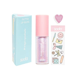 SODA Glitter Lip Gloss - Long Lasting Shiny Lip Care for Women - Diamond Sugar SODA Glitter Lip Gloss - Long Lasting Shine Lip Gloss, Glitter Lip Gloss, Long Lasting Lip Gloss, Shiny Lip Gloss, Cosmetic Lip Care, Diamond Sugar Lip Gloss, Lip Care Products, Cosmetics for Women, Makeup Essentials, Beauty Products