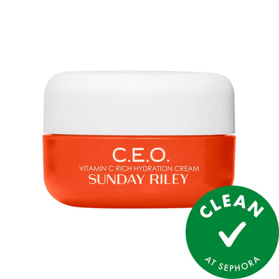Sunday Riley C.E.O. Vitamin C Moisturizer: Brighten, Hydrate, & Protect Against Aging & Pollution - Advanced Formula For