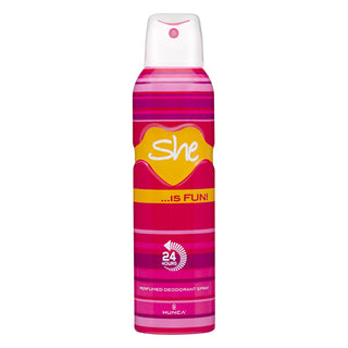 she fun deodorant spray 150 ml, she deodorant floral fruity scent, deodorant spray for women She Fun Deodorant Spray - Floral and Fruity Freshness for Women | 150 ml She Fun Deodorant Spray - Floral and Fruity Freshness she, fun, deodorant, women, floral, fruity, personal-care, 100-150ml, freshness, ai-generated