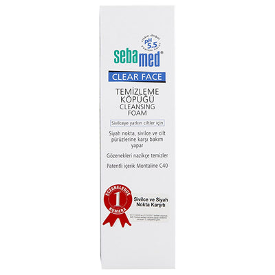 Sebamed Clear Face Facial Cleansing Foam - pH 5.5, Deep Cleansing, Acne Prone Skin Care