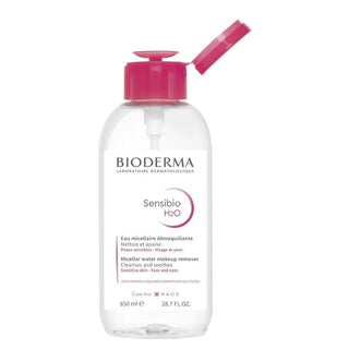Bioderma Sensibio H2O Micellar Water for Sensitive Skin - 28.74 fl oz Gentle Makeup Remover & Cleanser Bioderma Sensibio H2O Micellar Water - Gentle Makeup Remover micellar water, sensitive skin cleansing, dermatologically tested, hypoallergenic skincare, makeup remover, no-rinse cleansing, Bioderma Sensibio H2O, gentle cleanser, skincare for sensitive skin, non-irritating skincare, daily skincare, travel skincare, convenient skincare, effective makeup removal