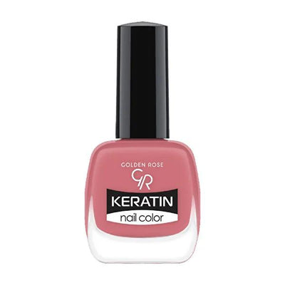 Golden Rose Keratin Nail Polish - Long-Lasting, Nourishing Nail Color with Keratin Enriched Formula