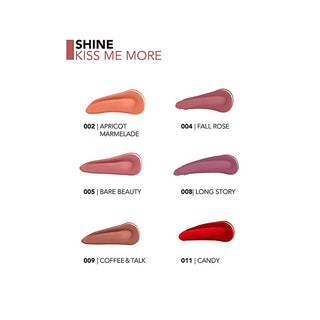 flormar shine kiss me more liquid lipstick tube, flormar lip applicator for smooth application, flormar liquid lipstick showing the apricot marmalade shade Flormar Shine Kiss Me More Long Lasting Liquid Lipstick 002 Apricot Marmalade Flormar Liquid Lipstick - Long Lasting & Glossy Finish flormar, liquid-lipstick, long-lasting, glossy-finish, makeup, hydrating-lipstick, lip-color, vanilla-scented, ai-generated, makeup-lovers