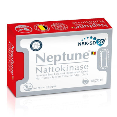 Neptune Nattokinase 2000 FU - Superior Heart Health & Energy Metabolism Supplement - Fermented Soybean Extract, Vitamin 