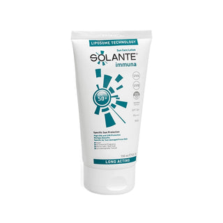 Solante Immuna SPF 50+ Sunscreen Lotion: Broad Spectrum Protection, Prevents Sunburn & Skin Aging - 150ml Solante SPF 50+ Sunscreen: Broad Spectrum Sun Protection sunscreen, sunscreen lotion, SPF 50 sunscreen, broad spectrum sunscreen, sun protection, dermatological sunscreen, Solante sunscreen, daily sunscreen, sun protection lotion, sensitive skin sunscreen, outdoor sunscreen, UVA protection, UVB protection, sunburn prevention, skin cancer prevention, anti-aging sunscreen, travel sunscreen, daily use suns