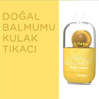 Otifleks Natural Beeswax Ear Plugs 4-Pack - Antibacterial, Eco-Friendly Ear Protection