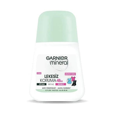 Garnier Mineral Roll-On Anti-Perspirant Deodorant - 48 Hour Protection, Stain Prevention, Natural Minerals, Alcohol-Free