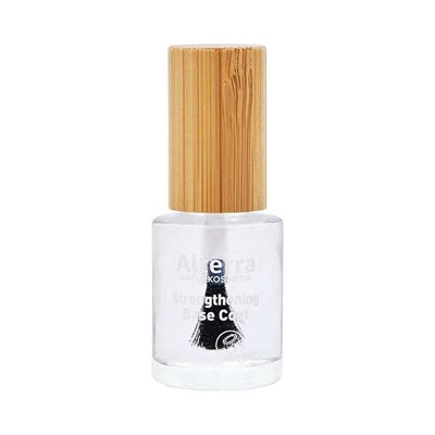 Alterra Organic Nail Strengthening Base Coat: Natural Nail Polish Protection with Goji Berry & Vitamin E for Breakage Pr