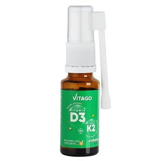 Vitago Vegan Vitamin D3 & K2 Spray: Plant-Based, High Absorption - Bone Health, Immune Support, Easy-Use Drops for Adults & Children (0.68 fl oz) Vitago Vegan D3 & K2: Plant-Based Vitamin for Bone & Immune Health Vitamin D3 supplement, Vitamin K2 supplement, Plant-based Vitamin D3, Vegan Vitamin D3 K2, Natto Vitamin K2 MK-7, Vitamin D3 spray, Vitamin D3 drops, Bone health supplement, Immune support vitamins, Children's Vitamin D3, Vitamin D3, Vitamin K2, vegan vitamin, plant based supplement, bone health, i