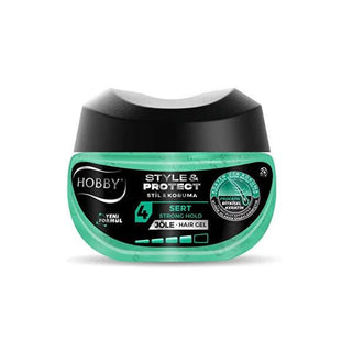 Hobby Sert Jöle Style & Protect - Strong Hold Hair Gel, 24 Hour Hold, Alcohol-Free, 8.45 fl oz Hobby Sert Jöle - Strong Hold Hair Gel, 24hr Hold hair styling gel, strong hold hair product, alcohol-free hair gel, mineral complex hair styling, long-lasting hair hold, hair care, styling products, non-alcoholic hair gel, residue-free hair styling, 24 hour hold hair gel, Hobby Sert Jöle