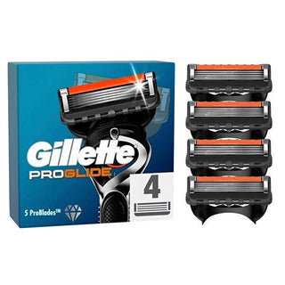 Gillette Fusion5 ProGlide Razor Blade Refills for Men - 4 Count, Close Shave, Reduced Irritation, Compatible with Fusion5 Razors Gillette Fusion5 ProGlide Razor Blades - Close Shave, Less Irritation Gillette Fusion ProGlide Razor Blade Refills, Replacement Razor Blades for Men, Fusion5 Razor Blades, Shaving Blades for Sensitive Skin, Gillette Fusion5 ProGlide Razor Blades, Men's Grooming, Shaving Essentials, Razor Blade Refills, Gillette Fusion5, Close Shave, Reduced Irritation, Precision Trimming