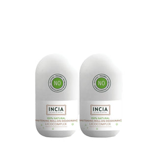 INCIA Natural Whitening Roll-On Deodorant - 50ml x 2 Pack - Natural Deodorant for Underarm Whitening & Hygiene INCIA Natural Whitening Roll-On Deodorant - 50ml x 2 natural whitening deodorant, roll-on deodorant, underarm whitening, natural deodorant, personal hygiene products, hygiene, natural personal care, whitening deodorant, deodorant, roll-on, 50ml, 2 pack, INCIA