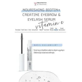 Skin401 Nourishing Biotin + Creatine Eyebrow & Eyelash Serum - Strengthens & Conditions Brows & Lashes