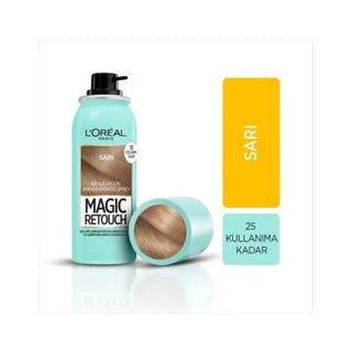 L'Oreal Paris Magic Retouch Sarı: Blonde Hair Color Spray for Gray Root Concealer, Quick & Easy Temporary Hair Dye L'Oreal Magic Retouch Sarı: Blonde Hair Color Spray - Conceal Grays! hair color spray, gray root concealer, blonde hair touch up, temporary hair color, sarı hair spray, hair root cover up, magic retouch spray, quick hair color, easy hair dye, blonde root touch up, hair color, root concealer, blonde hair, touch up, temporary, sarı, spray, quick, easy, dye, women's hair, beauty, personal care, ha