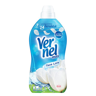 Vernel Max Taze Lale Concentrated Laundry Softener - 1440ml, Long-Lasting Freshness & Softening for Clothes