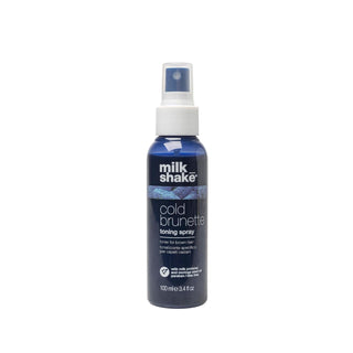 milk_shake Cold Brunette Toning Spray - 3.38 fl oz, Enhances Brunette Hair Color, Reduces Brassy Tones milk_shake Cold Brunette Toning Spray - Enhance Brunette Hair Color milk_shake Cold Brunette, Toning Tonlayıcı Sprey, Brunette hair toning spray, Hair color maintenance, Cold toning hair spray, brunette hair care, hair toning products, color-treated hair products, ashy hair tone, brassy tone reducer, salon quality hair color, hair care for brunettes