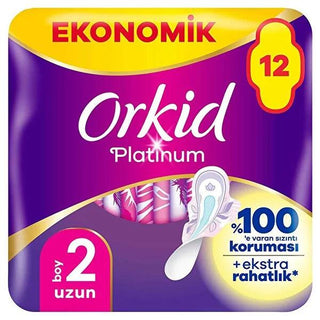 Orkid Platinum Hygienic Pads - Long Sanitary Pads with Wings for Women, Advanced Leakage Protection & Odor Control Orkid Platinum Hygienic Pads - Advanced Protection & Comfort hygienic pads, menstrual protection, Orkid Platinum, long sanitary pads with wings, advanced leakage protection, odor control sanitary products, women's hygiene products, sanitary pads for women, feminine hygiene products, period protection, comfortable sanitary pads, leakage protection, odor control, women's health products