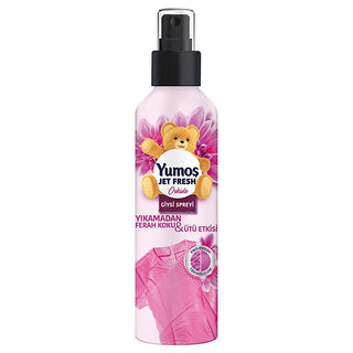 Yumos Jet Fresh Fabric Refreshing Spray Orkide Fragrance 6.76 fl oz - Quick Refresh, De-Wrinkle, Dermatologically Tested Yumos Jet Fresh Spray - Quick Refresh & De-Wrinkle fabric refreshing spray, clothing refresher, de-wrinkle spray, Yumos Jet Fresh, Orkide fragrance, quick refresh, dermatologically tested, fabric care, laundry convenience, freshness guaranteed, anti-wrinkle spray, travel essentials, busy professional, garment care, Yumos Extra softener, nonionic active ingredient, perfume, Benzisothiazoli