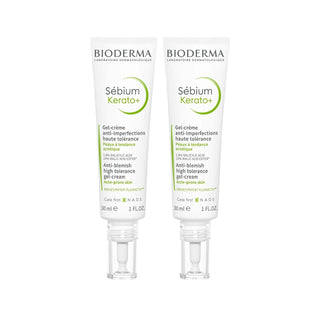 Bioderma Sebium Kerato+ Facial Moisturizer: Acne & Blemish Treatment Gel Cream, Oily Skin Hydration - 2 x 30ml Bioderma Sebium Kerato+ - Acne Moisturizer & Blemish Treatment Bioderma Sebium Kerato+, acne moisturizer, gel cream, skin moisturizer, facial moisturizer, Sebium Kerato+, blemish treatment, oily skin moisturizer, acne-prone skin, skin texture, skincare, travel-friendly, non-greasy, sebum production, hydrates skin, prevents dryness, exfoliating, improves skin texture, reduces blemishes, value pack, 