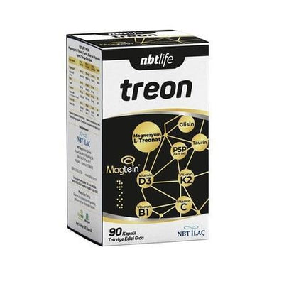 NBTLife Treon: Magnesium L-Threonate, Vitamin D3 K2 & B6 Supplement - Support Brain Health, Bone Strength & Overall Well