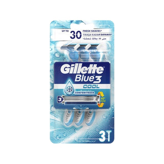 Gillette Blue3 Cool Disposable Razors for Men - 3 Pack, Manual Shaving Razors, Affordable Grooming Tools Gillette Blue3 Cool Disposable Razors - 3 Pack Disposable razors, Gillette Blue3 Cool, Manual shaving razors, Affordable shaving solutions, Basic grooming tools, Men's grooming, Shaving essentials, Simple shaving solutions, Convenient shaving, Hygiene-focused grooming