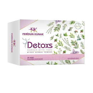 feridun kunak detox herb tea powder packaging, detox herbal tea powder serving suggestion Feridun Kunak Detox Herb Tea Powder - 30 Packets Feridun Kunak Detox Herb Tea Powder | 30 Packets detox-tea, herbal-powder, health-conscious, feridun-kunak, natural-remedies, wellness, herbal-tea, tea-packets, ai-generated, detox
