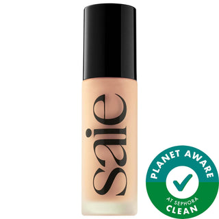 Glowy Super Skin Tint Foundation - Vegan, Hydrating, Medium Coverage Skin Tint with Hyaluronic Acid & Rice Bran Peptides Glowy Super Skin Tint Foundation - Vegan & Hydrating skin tint foundation, vegan foundation, gluten-free cosmetics, cruelty-free beauty, hydrating foundation, clean beauty, natural makeup, skincare makeup, medium coverage foundation, dewy finish, liquid foundation, hyaluronic acid, rice bran peptides, glycerin, sustainable beauty, eco-friendly packaging, recyclable packaging