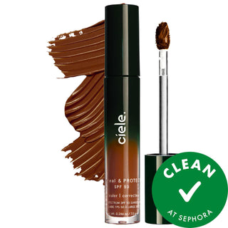 conceal & PROTECT - Mineral SPF 50+ Spot Concealer for Dark Spots & Hyperpigmentation - Gluten-Free, Cruelty-Free SPF 50+ Spot Concealer - Dark Spot Corrector & Gluten-Free Makeup Spot Concealer, SPF 50+ Concealer, Dark Spot Corrector, Mineral Concealer, Gluten-free Makeup, Cruelty-Free Cosmetics, Recyclable Packaging, Tranexamic Acid, Hydrating Concealer, Natural Finish, Liquid Concealer, Full Coverage, Acne-Safe, Skincare Makeup, Daily Makeup, Touch-Up, Flawless Base