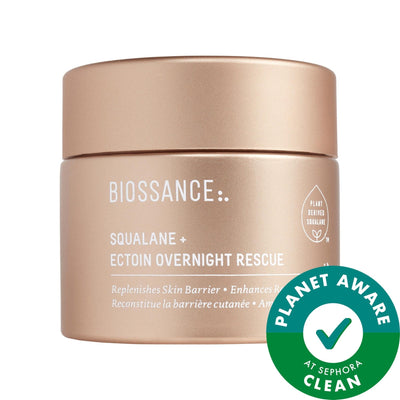 Ectoin Overnight Rescue: Deep Repair Night Moisturizer with Squalane - Vegan, Cruelty-Free, & Intense Hydration for Dry,