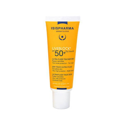 Isis Pharma Uveblock SPF50+ Dry Touch Sunscreen: High UVA/UVB Protection, Matte Finish - Perfect for Oily Skin - Non-Gre