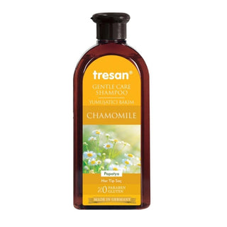Tresan Chamomile Extract Moisturizing Shampoo for All Hair Types - Gentle Care for Colored Hair Tresan Chamomile Shampoo - Gentle & Moisturizing Tresan Papatya, Chamomile extract shampoo, Moisturizing shampoo, Gentle hair care, Suitable for colored hair, Hair care, Natural ingredients, Cosmetic, Shampoo, Hair moisturizer, Color-safe shampoo