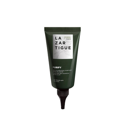 Lazartigue Purify Pre-Shampoo Scalp Treatment (2.54 fl oz) | Deep Cleansing for Oily Scalp & Healthy Hair